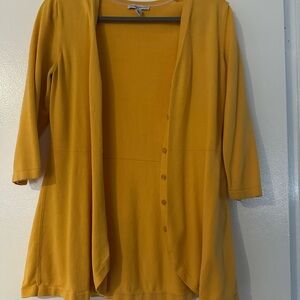 Isaac Mizrahi Yellow Cardigan Sweater